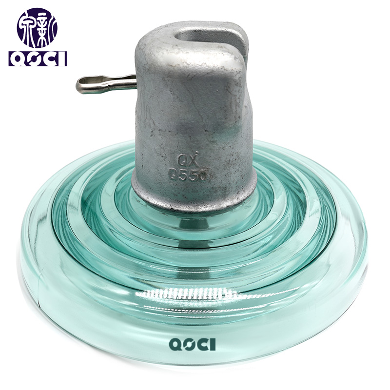 U550B High Voltage Superior Quality Disc Suspension Toughened Glass Insulator
