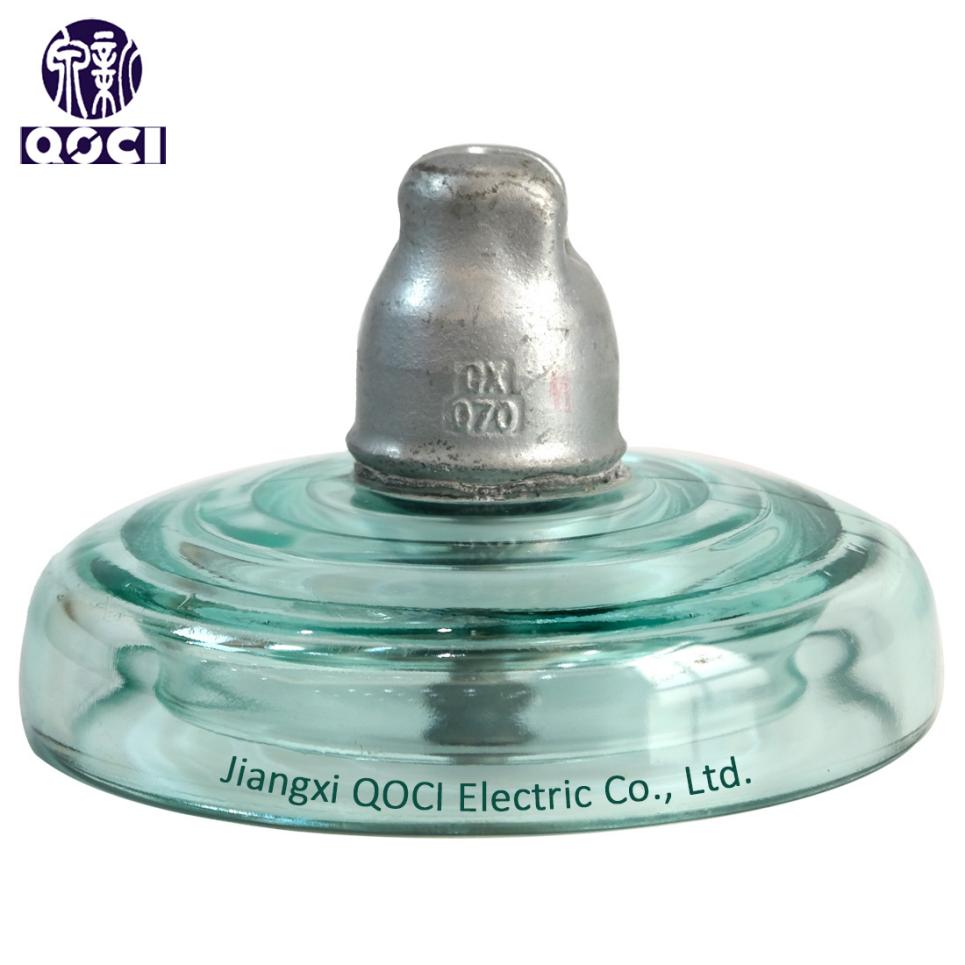 Professional U160BLP Toughed Glass Insulator for High Voltage Transmission and Distribution