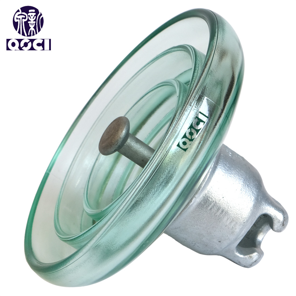 High Voltage Suspension Insulator U160BL Toughed Glass Insulator for Transmissio