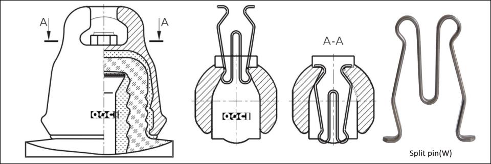 U70BLD External Double-shed Type Glass Insulators IEC Standard for High Voltage Lines (7)