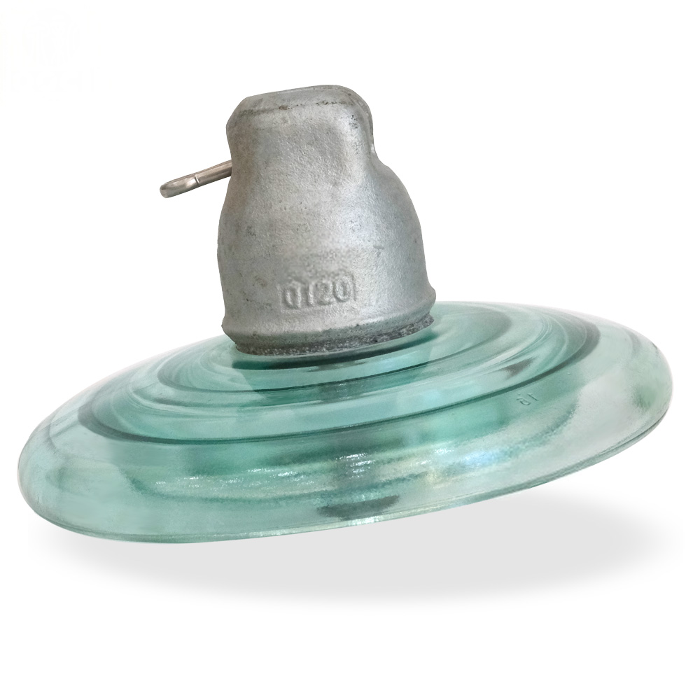 120kN High Voltage Transmission Line U120BS Cap and Pin type Toughened Disc Glass Insulator