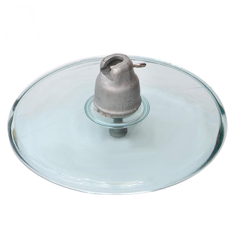 U70bla 70kN 220kv Open Air Aerodynamic Disc Glass Insulator for High Voltag