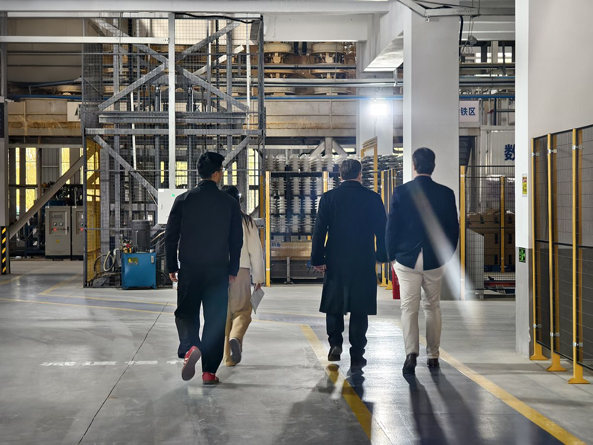 European customers visit SOLARIS to inspect the glass insulator and porcelain insulator production baseFigure 5
