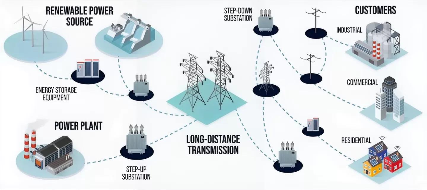 Power Grid Infrastructure Upgrade & New Energy Integration – Future Trends of High-Voltage Glass Insulator Applications(图2) Power Grid Infrastructure Upgrade & New Energy Integration – Future Trends of High-Voltage Glass Insulator Applications(图2)